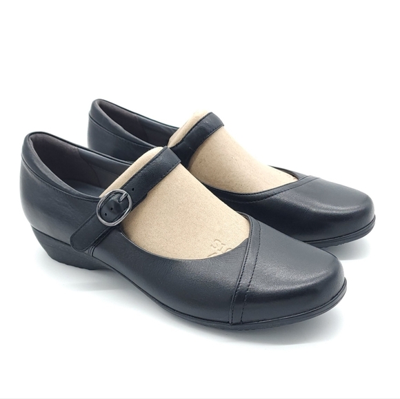 Dansko Fawna Wide Black Milled Nappa Mary Jane Womens Casual Shoes Size 12 EU 42 - Picture 4 of 10